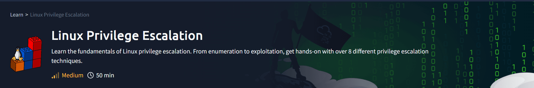 Linux Privilege Escalation room banner